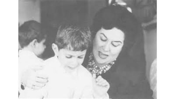 ليلى مراد وابنها