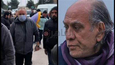 وصول أشرف زكي ومنير مكرم لجنازة الراحل زكي فطين عبد الوهاب 