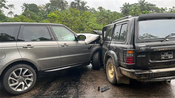 حادث سير لـ حارس