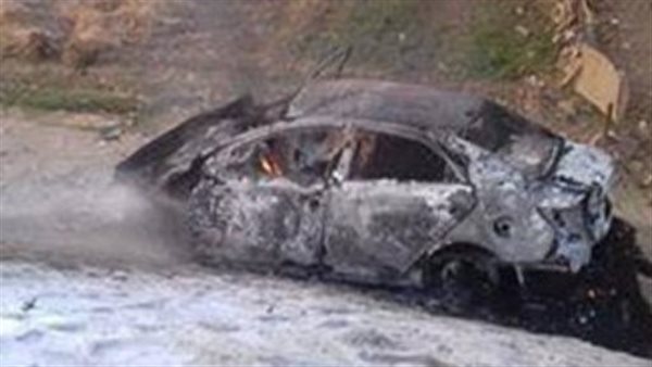 حريق سيارة ملاكي