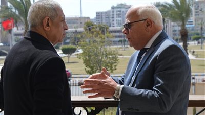 محافظ بورسعيد يستقبل رئيس الأكاديمية العربية للعلوم والتكنولوجيا