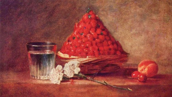 لوحة سلة الفراولة