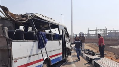 بعد إصابة 17 شخصا.. التحفظ على السائق في انقلاب أتوبيس بمحور شينزو آبي بمدينة نصر