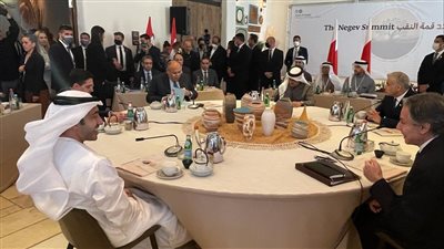 سامح شكري يشارك نظرائه بأمريكا والإمارات والبحرين والمغرب وإسرائيل في قمة النقب| صور