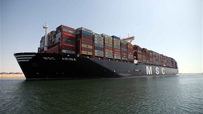 اليوم.. قناة السويس تشهد عبور MSC ARINA أكبر سفينة حاويات في العالم بحمولة 234 ألف طن 