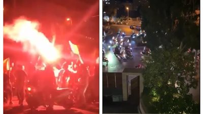 عاجل.. عناصر من حزب الله تهاجم المتظاهرين اللبنانيين بالأسلحة البيضاء