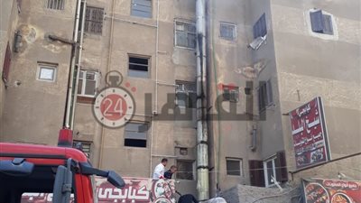 حريق يلتهم شقة ببرج سكني في المحلة بسبب ماس كهربائي