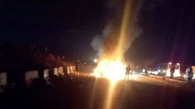 مصرع سائق ومساعده في احتراق سيارة وقود طائرات بمدينة شرم الشيخ