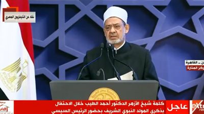 شيخ الأزهر خلال الاحتفال بذكرى المولد النبوي: الإسلام دين عِصمة الدماء
