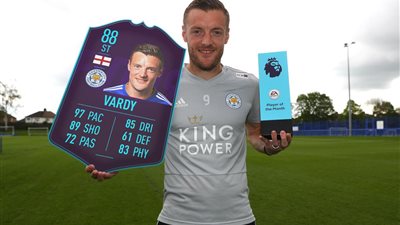 جيمي فاردي يفوز بجائزة لاعب الشهر في الدوري الإنجليزي