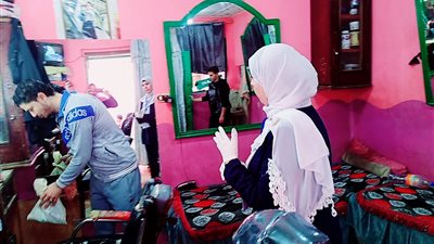 ضمن مبادرة 100 مليون صحة..”مبادرة الحلاقين” حملة لمواجهة انتشار العدوى بالدقهلية (صور)