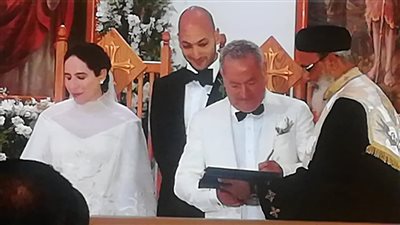 تفاصيل حفل زفاف “تايا” ابنة سميح ساويرس وإكليل الزواج بكنيسة السيدة العذراء مريم بالجونة (صور)