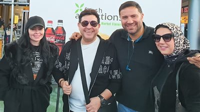 هاني شاكر يصل أمريكا لإحياء حفلين أحدهما مع ديانا كرازون (صور)