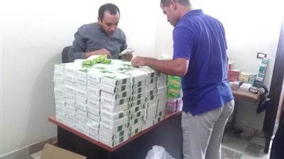 ضبط أدوية ومكملات غذائية مجهولة المصدر داخل مركز علاج طبيعي بالشرقية