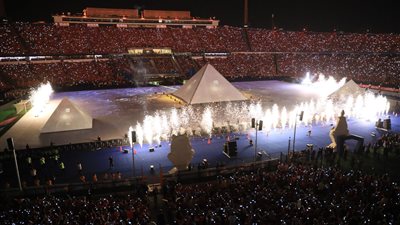 أحمد عصام يقود أوركسترا الألعاب النارية بختام أمم إفريقيا للشباب