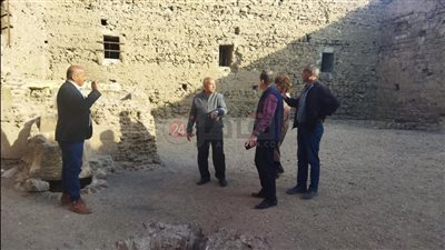 لجنة من الآثار تعاين جبخانة محمد علي لوضع تصور مبدئي لرفع كفاءتها