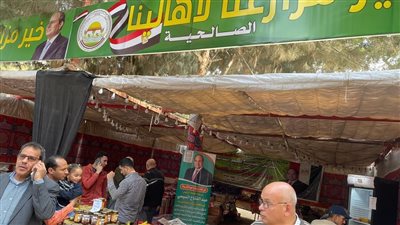 كيلو اللحمة بـ135 جنيها.. إقبال كبير من المواطنين على معرض خير مزارعنا لأهالينا |صور