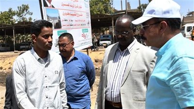 محافظ أسوان يتفقد مشروع إنشاء كوبري الجنابية وتغطية المرحلة الأولى للترعة الرئيسية بإدفو