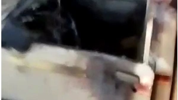 السيارة المحروقة