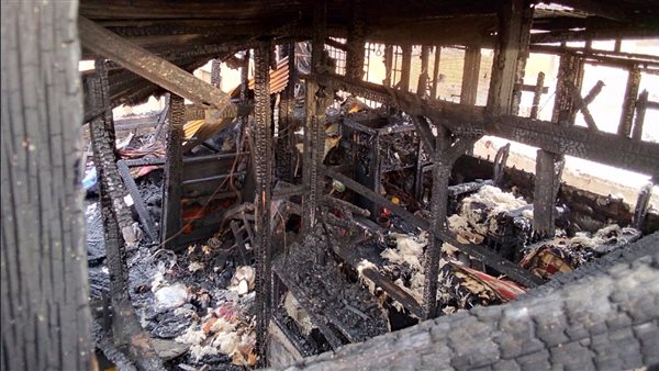 اثار الحريق