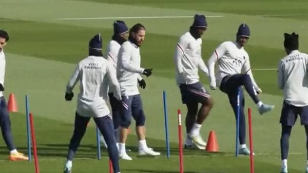 سيرجيو راموس في تدريبات