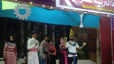 فوز الإدارة التعليمية بنجع حمادي بالمركز الأول على مستوى المديرية في الفنون المسرحية