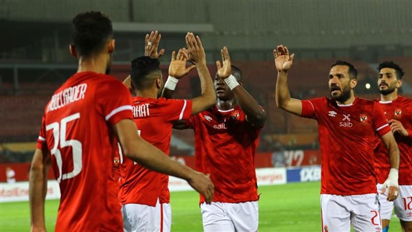 احتفال لاعبي الأهلي