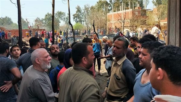 حريق حظائر مواشي