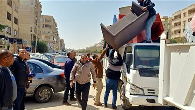 الجيزة: رفع 1600 حالة تعدٍ وإشغال للمنشآت التجارية والمقاهي |صور 
