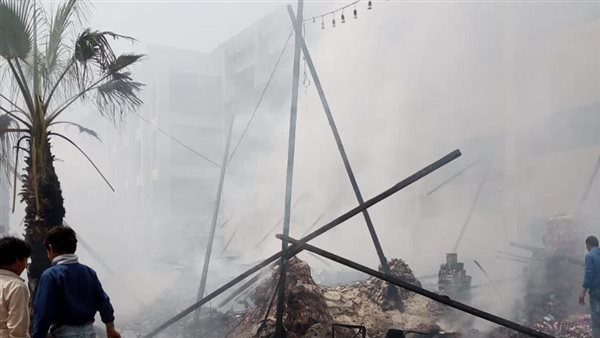 حريق بمعرض أهلا رمضان