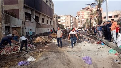 مصدر: 2 مليون جنيه قيمة المواد الغذائية التالفة بحريق معرض أهلا رمضان بالقناطر 