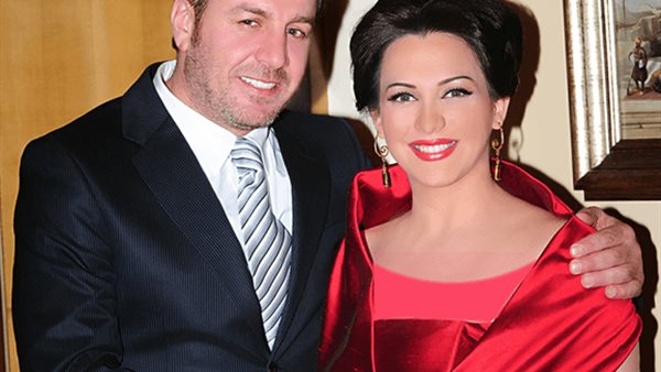 سلاف فوخراجي وزوجها