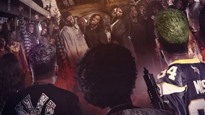 يعرض في عيد الفطر.. علي ربيع بظهره فقط في البوستر التشويقي الأول لـ فيلم زومبي 