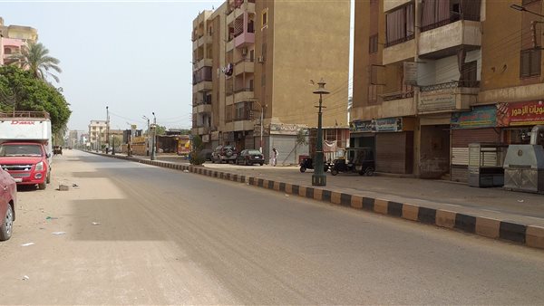 خلو شوارع سوهاج من