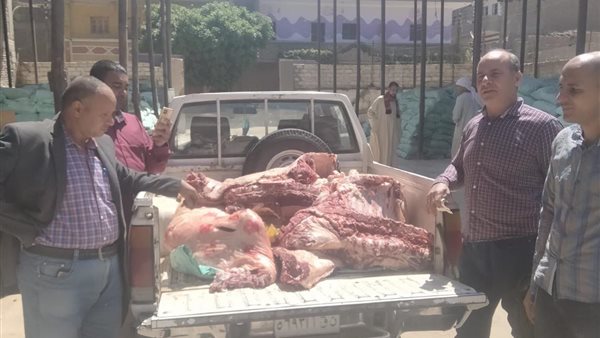 ضبط لحوم مذبوحة خارج