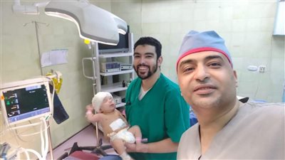 لأول مرة في المنوفية.. إجراء عملية تركيب صمام المخ البريتوني لطفل عمرة شهرين