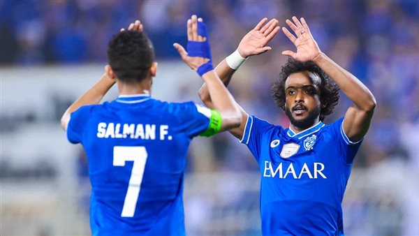 احتفال لاعبي الهلال