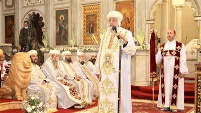 البابا تواضروس يترأس قداس أحد الشعانين اليوم الأحد من الكاتدرائية المرقسية بالإسكندرية 