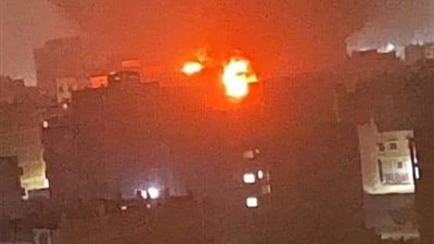 انتداب المعمل الجنائي لفحص آثار حريق الحرس الوطني ببنها في القليوبية