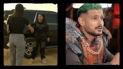 رامز جلال ساخرًا من سينتيا خليفة: دي لابسة صاجات في ودانها