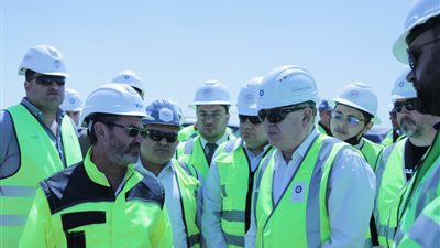 رئيس هيئة المحطات النووية ووفد روساتوم يتفقدان استعدادات وبدء أعمال الصبة الخرسانية الأولى في الضبعة النووية 