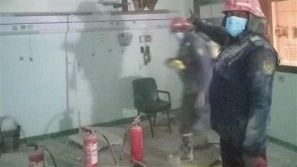 آثار حريق قسم الحضانات