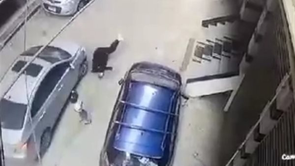 لحظة دهس السيدة