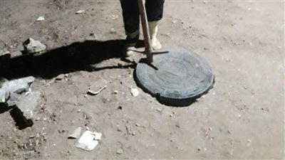 تغطية بلاعة مكشوفة بالمراغة في سوهاج |صور