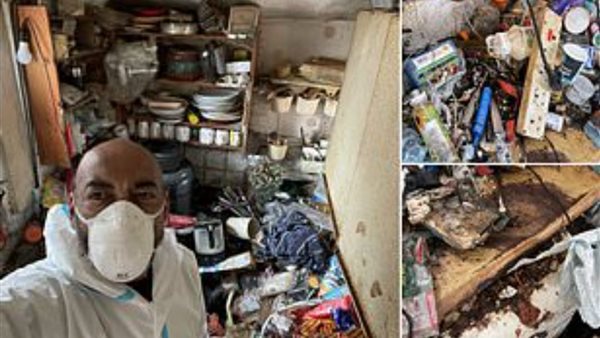 منزل مكتظ بالقمامة