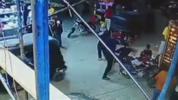 لحظة الاعتداء على