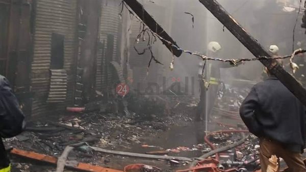 حريق هائل في المنشية