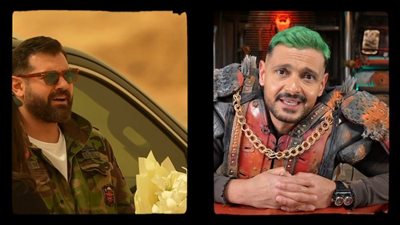 رامز جلال لـ عمرو يوسف: نجم الحظ العاثر.. ورئيس رابطة الشنب الكستنائي