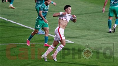 الجزيري يتقدم للزمالك بالهدف الثاني أمام المصري بالدوري