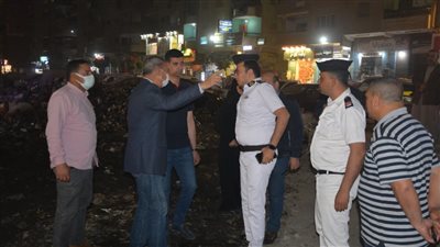 محافظ القليوبية يتابع أعمال رفع تراكمات القمامة بشارع أحمد عرابي